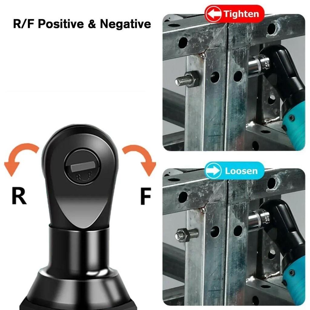 3/8 Inch Right Angle Ratchet Wrenches Impact Driver Power Tool Cordless Portable Impact Wrench Rechargeable Electric Wrench