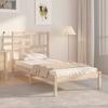 Vidaxl Bed Frame, Solid Wood, 75X190 Cm, Single