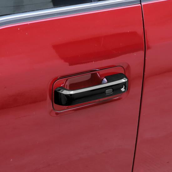 Black Exterior Door Handle Decor Cover Trim Accessories For Ford F150 2015-