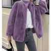 Women S Thick Fleece Zip Up Stand Collar Casual Cardigan Sweatshirt