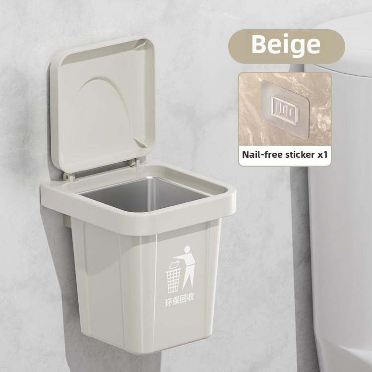 Wall-mounted high-value trash can ashtray household decoration personalized living room creative ornament with cover anti-fly ash smoke