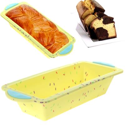 Form, Silicone Loaf Pan for Bread, Cake, Pate with Stiffener