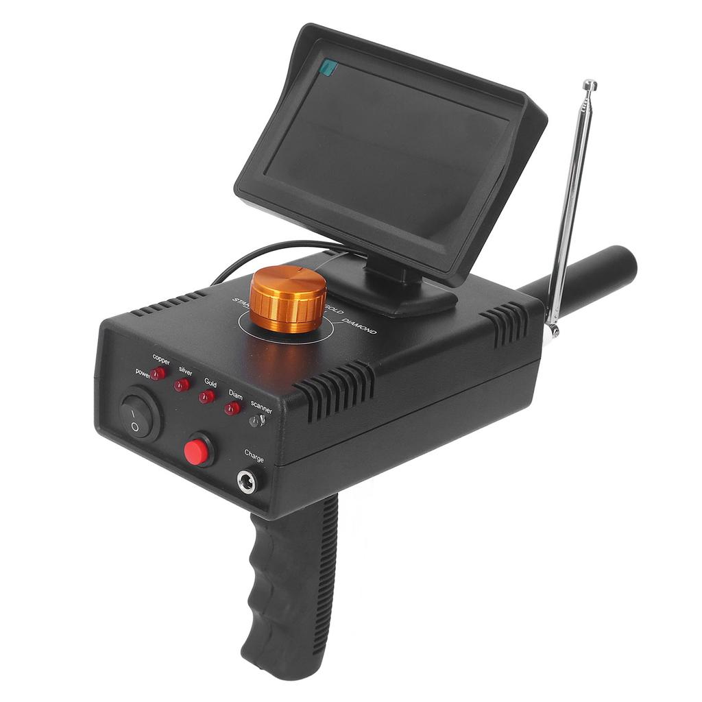 Metal Detector Professional Scanner Underground Detect Identify Object Locator HD Screen Gold Treasure Finder 100‑240V