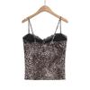 Frühling/Sommer 2025 Leopardenmuster Sexy Temperament Spicy Girl Style Crop-Weste