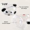 Money Saving Box Clear Panda Piggy Bank for Kids, Plastic Cash Coin Bank, Decorative Jar Decoration, Christmas Birthday Girls Boys