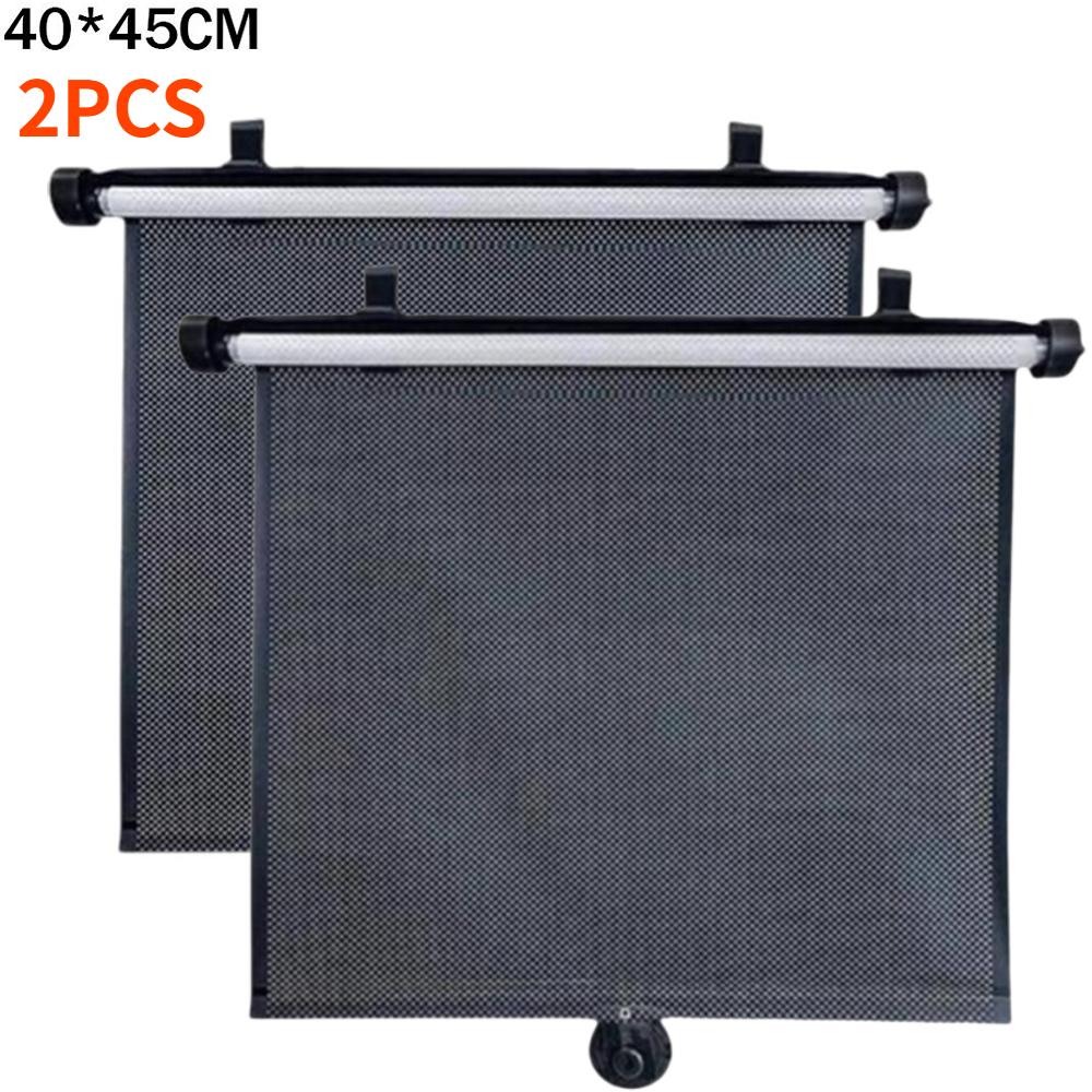 1/2pcs Universal Car Sun Side With Suction Cup 40*45/45*50/50*50cm Car Retractable Window Sun Shade UV Protection Window