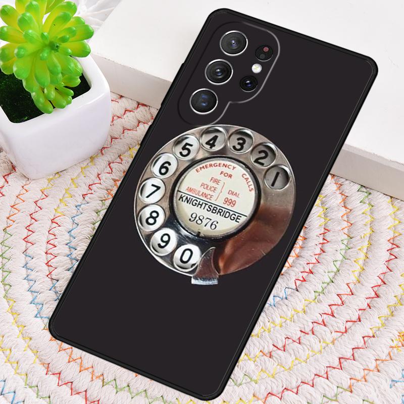 Retro Telephone Rotary Dial Phone Case For Samsung Galaxy Note 10 Pro S26 S25 S24 S23 S22 Ultra Plus S21 FE S20 Shockproof Cover