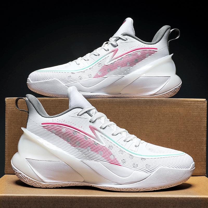 

Баскетбольные кроссовки Sonic 10V2 для мальчиков, учеников средней школы, нескользящие и износостойкие, для подростков, с трением и звуком, летние дышащие кроссовки 45