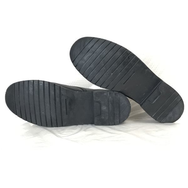 Netherlands VAN LIER Leather Service Shoes Plain Toe 28.0/M Black Business(USED)