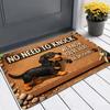 Cute Dachshund Welcome Doormat Polka Dot Sausage Dog Floor Rug Indoor Outdoor Entrance Carpet for Living Room Kitchen Decor