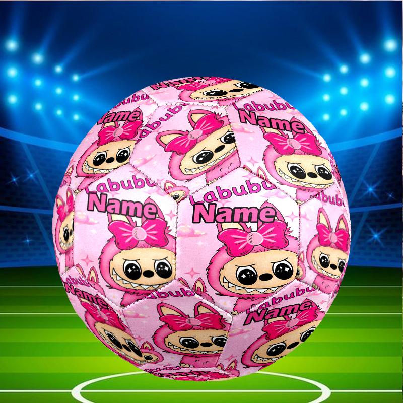 Custom Name Personalized Labubu Print Size 5 Soccer Ball Training & Match Football, for Team, Kicking, Gift for Football