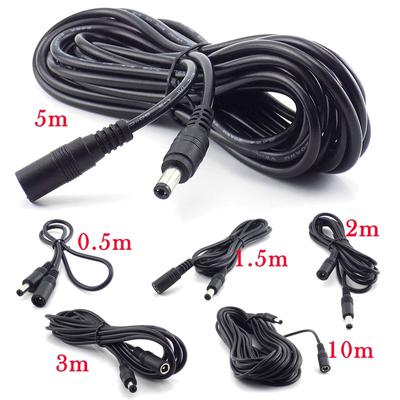 Fișă femelă la mascul Adaptor cablu de alimentare CCTV DC cablu prelungitor Cabluri de alimentare 12V 5.5*2.1mm pentru cameră