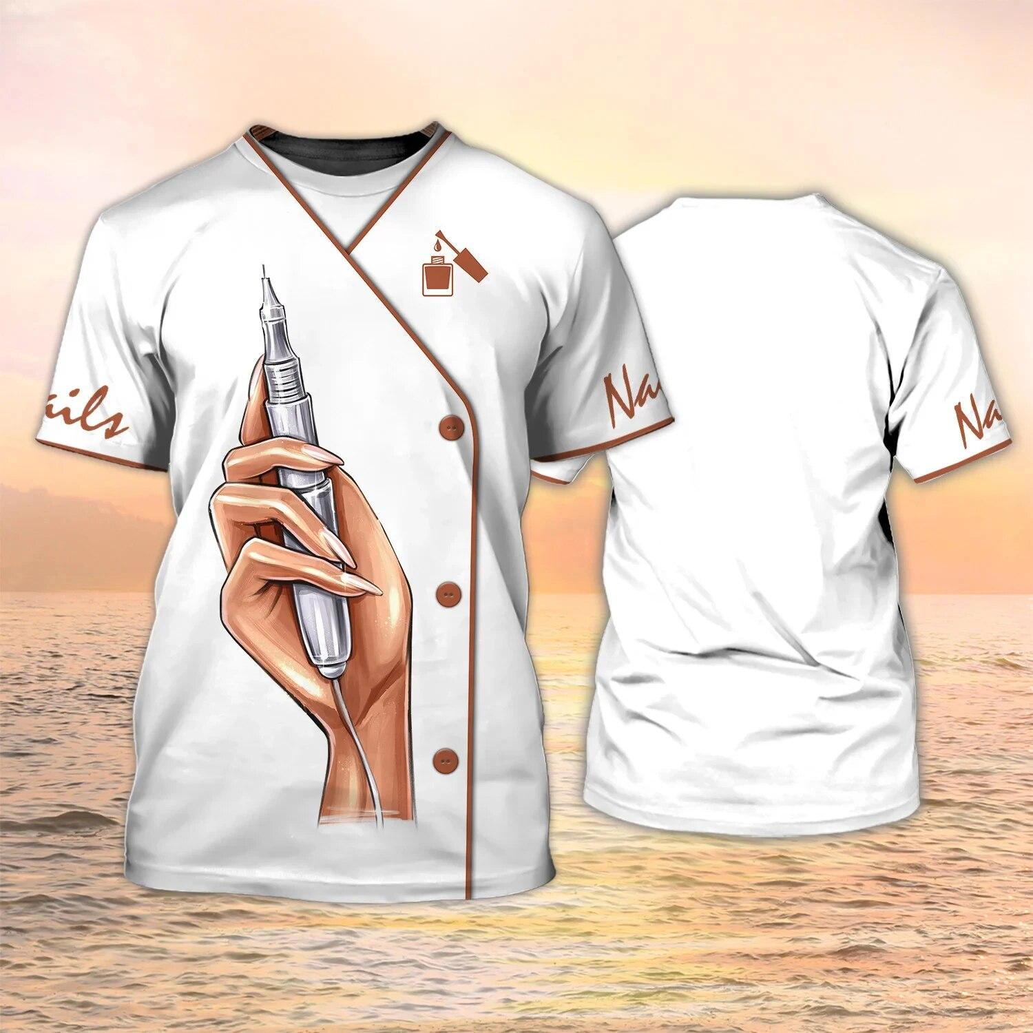 

Женская футболка с визажистом, модная женская футболка с коротким рукавом, повседневная женская одежда, топы на заказ, уличная футболка 8XL