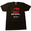Maglietta con logo e firma di Ayrton Senna