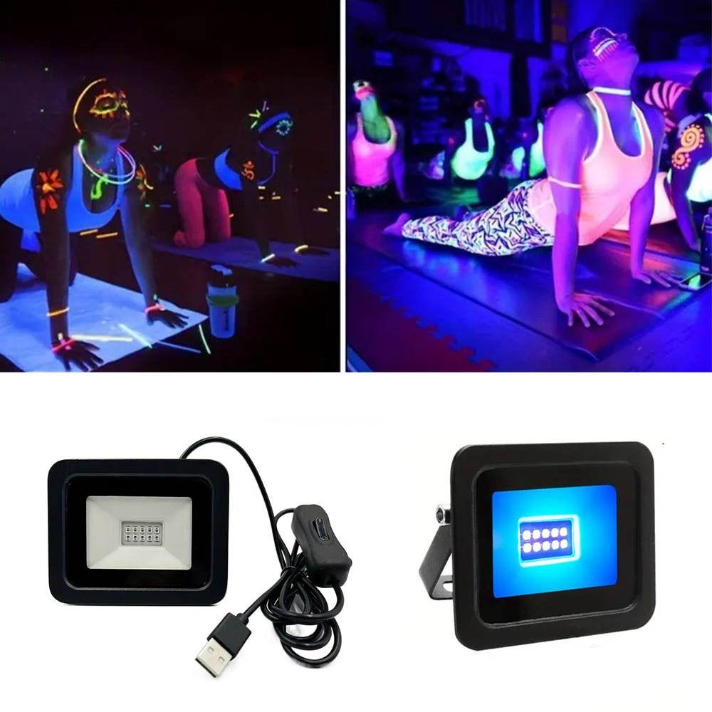 5V USB UVA Floodlight High Power UV Fluorescent Light Anti Bacterial UV LED Floodlight  Atmosphere