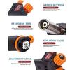 ProfessionalAdjustable Butane Torch Kitchen Blow Lighter Cooking Propane Creme Brulee Torch with Reverse for BBQ Baking