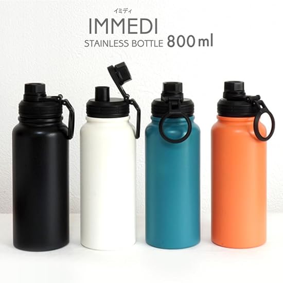 LIVING IMMEDI Water Bottle 800ml White 410685