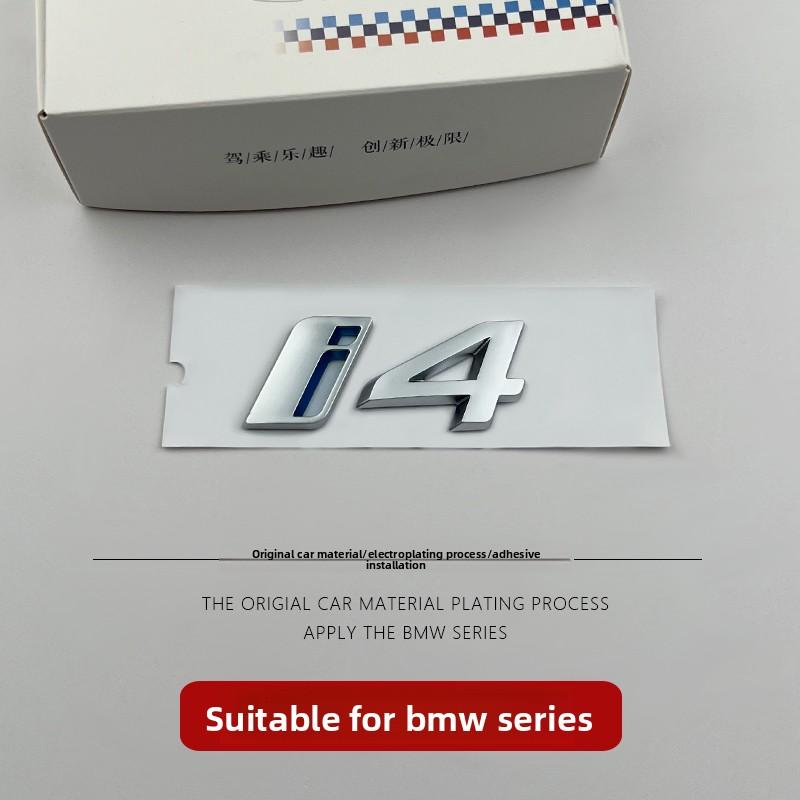 3D ABS Auto Emblem Karosserie Heck Kofferraum Fenster Aufkleber Abzeichen Dekoration Decal Auto Modifikation Für BMW ix3 ix i3 i4 i7 Zubehör