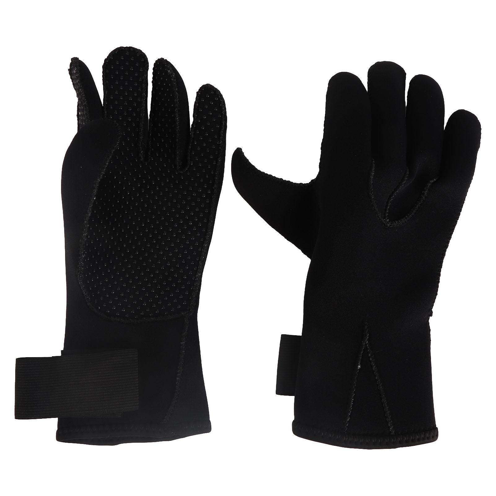 

Перчатки для дайвинга 3 мм с эластичными запястьями, противоскользящие частицы, водонепроницаемые перчатки для гидрокостюма для подводного плавания