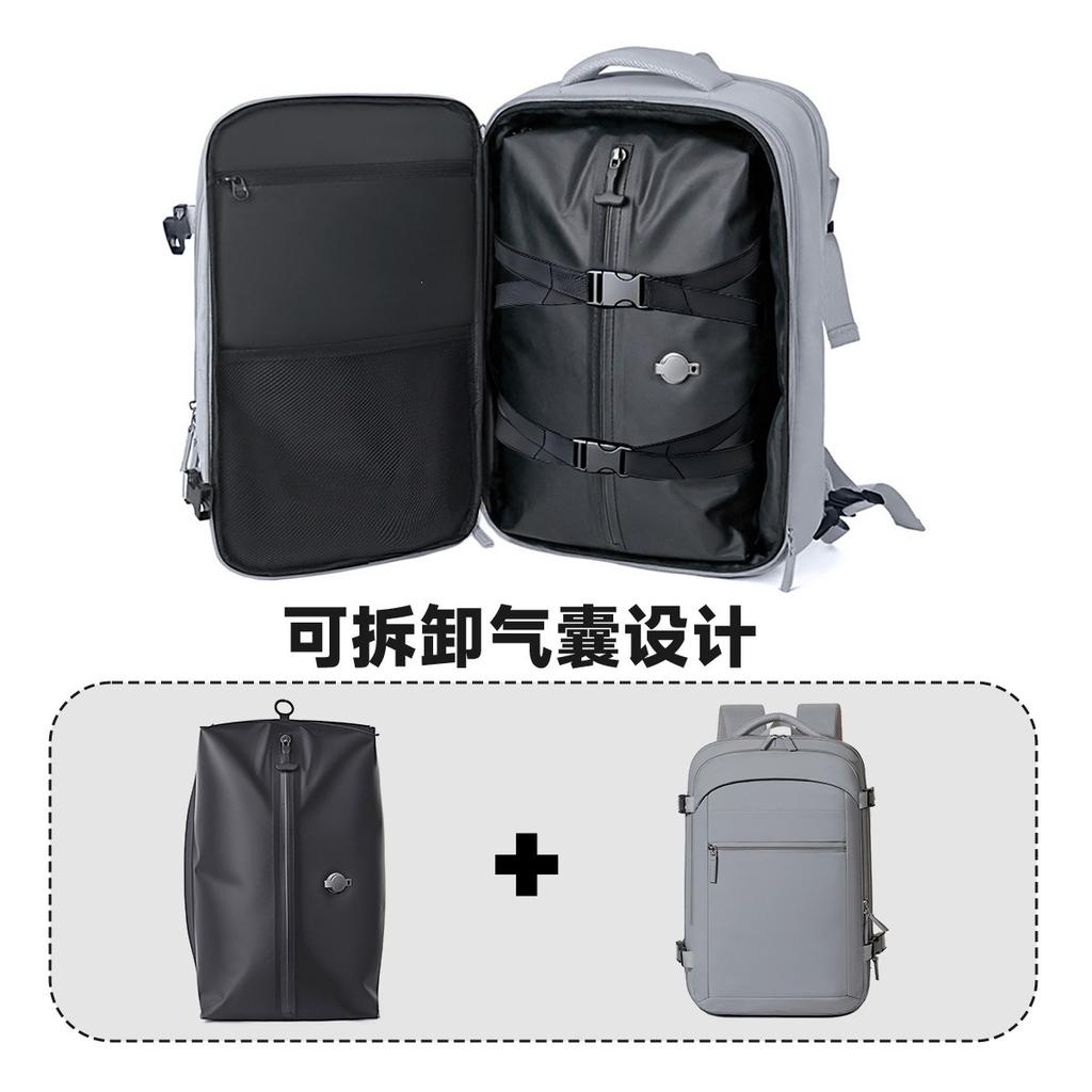 Schoolbag Large Capacity Travel Backpack Women's Multifunctional Business Boarding Free Checked Travel Backpack Men's Expandable Computer Bag