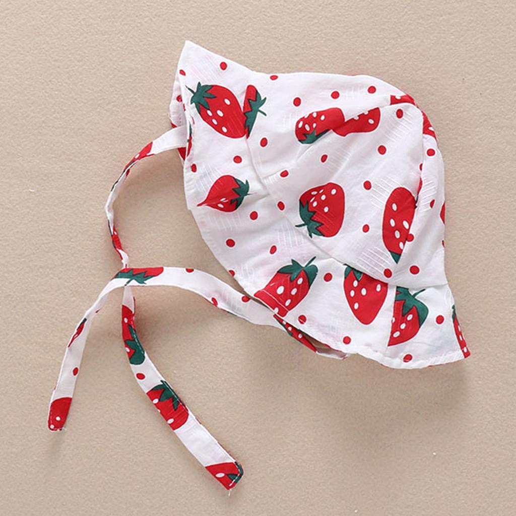 Nou-născut Bebeluş Fete Bretele Imprime Fructe Salopetă Costum de soare Căciulă Body