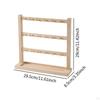 Earring Display Stand for Selling with Hooks Stable Sturdy Wood Rack Bracelets