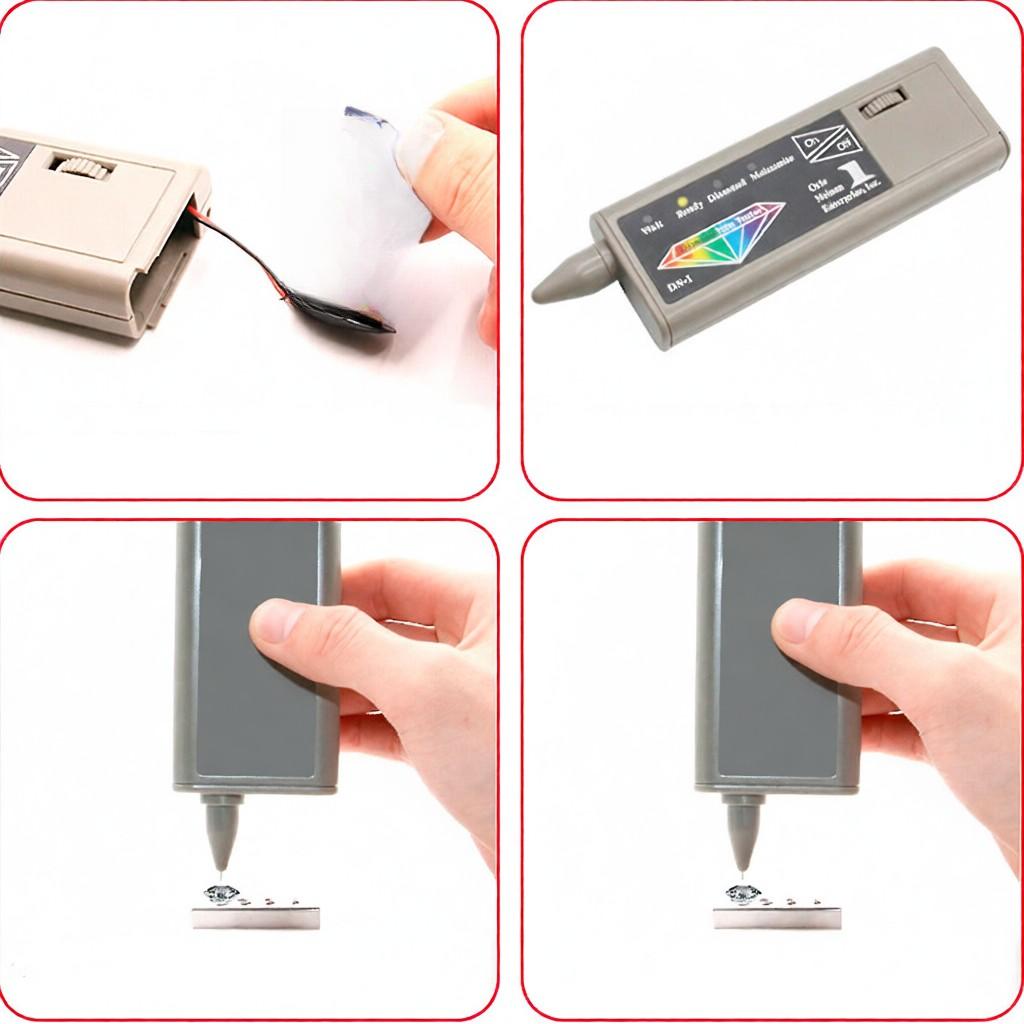 2 In 1 One Touch Diamond  Moissanite Tester Diamond Gemstone Detector Selector