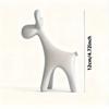 Minimalist White Deer Figurine - Plastic Stag Decor for Home, Christmas Tree, Shelf, Wedding Gift Idea