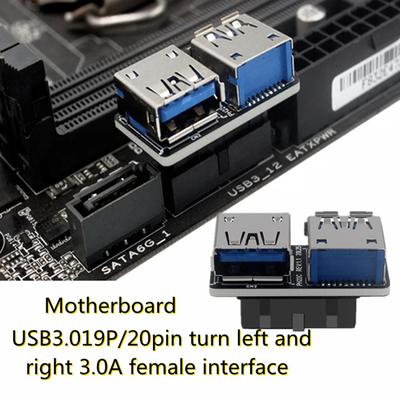 USB 3.0 19 20 Pin Computer Mainboard Adapter 19/20 Pin Dual USB3.0/3.1 Adapter 19P/20P zu Dual USB3.0/3.1A Buchse