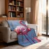 Flamingo Cool Blanket Soft Throw Blanket for Home Bedroom Bed Sofa Picnic Travel Office Rest Cover Blanket Gift