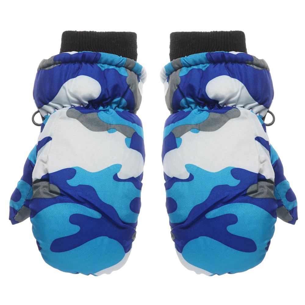 Waterproof Snow Snowboard Winter Furry Warm Mitts Thicken Children Gloves  Skiing Mittens