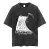 Rock Band Radiohead Falce Musicale Vintage Lavato T-shirt Uomo Donna Gotico Retrò T-shirt Casual Oversize T-shirt Streetwear