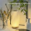 3 Color 3D Pleated Table Lamp Dimmable Bedside Lamp INS Minimalist LED Desk Lamp  Card Seat