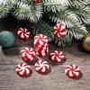 50 Stück Süßigkeiten Weihnachtsbaumdekorationen Weihnachts Süßigkeiten DIY Dekor Pfefferminz Süßigkeiten Dekorationen Weihnachts Süßigkeiten Anhänger