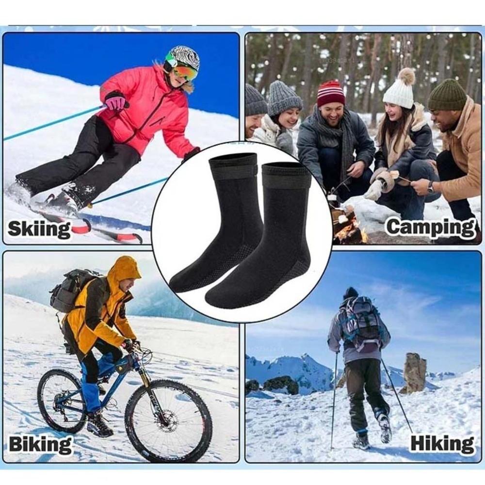 1pair Long Tube Neoprene Water Socks 3MM Wetsuit Shoes Diving Surfing Boots  Boarding