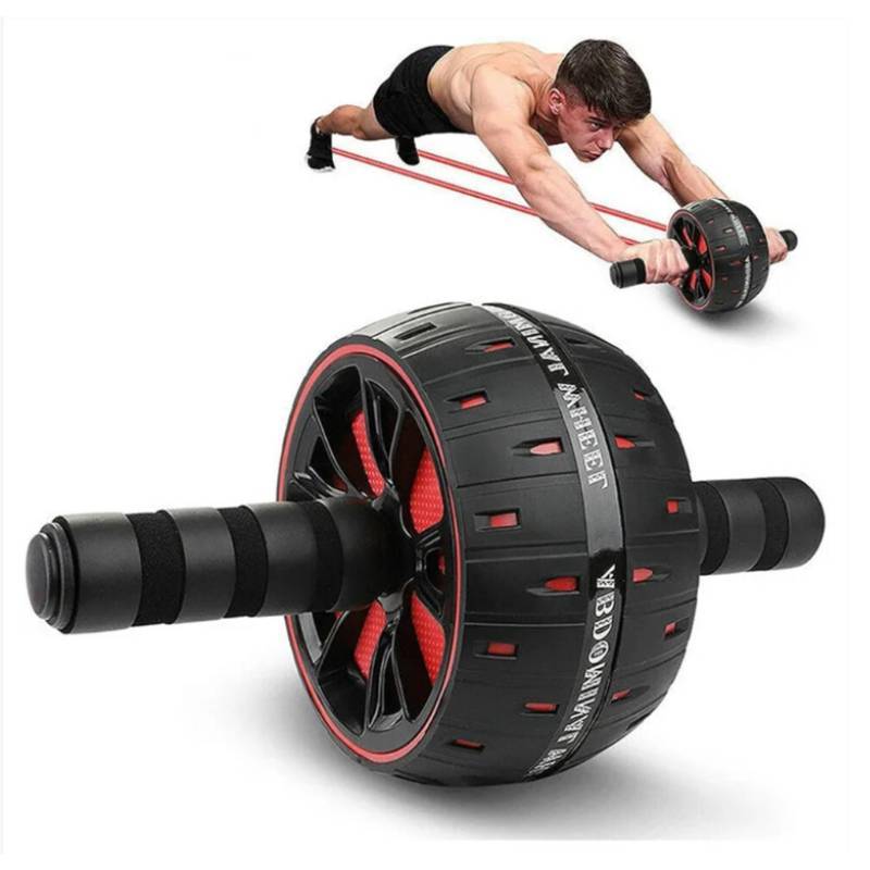 Fitness Ab Roller For Home Workout With Nonslip Grip And Knee Mat