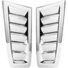 Hood Vents, ABS Car Bonnet Air Vent Modified Hood Air Fits for MK2(platingSI-AT26104)
