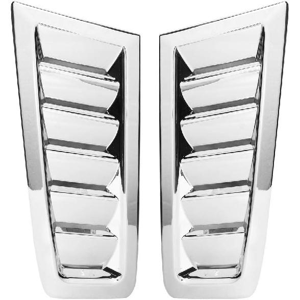 Hood Vents, ABS Car Bonnet Air Vent Modified Hood Air Fits for MK2(platingSI-AT26104)