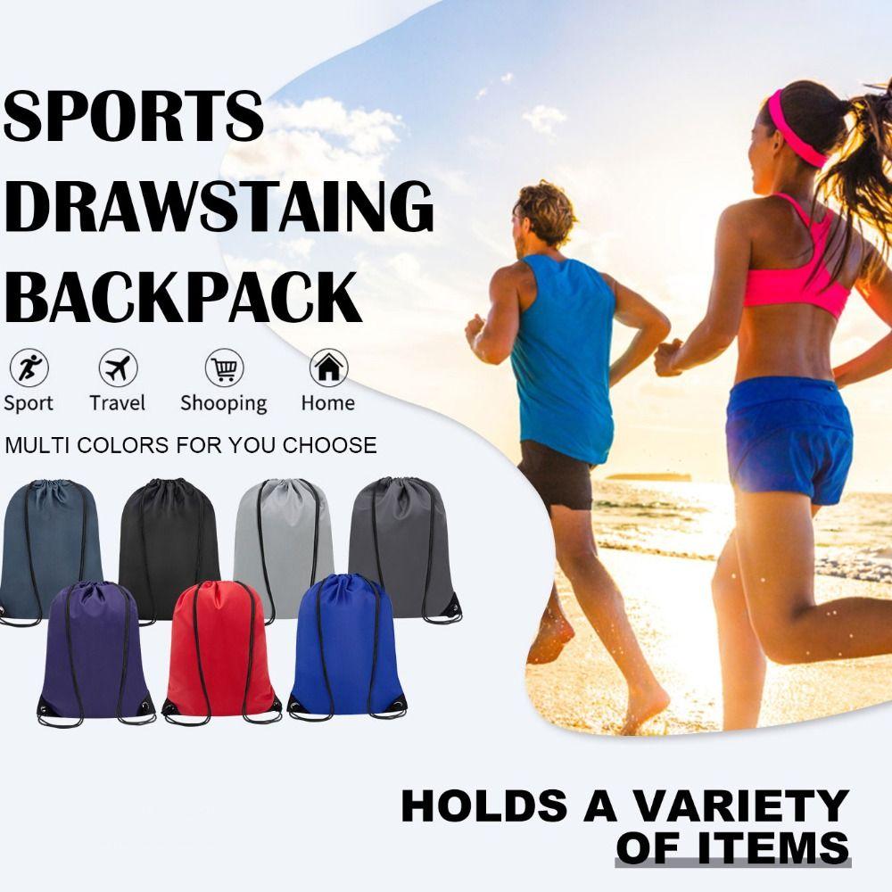 Waterproof Riding Backpack Foldable Sports Bag Durable Drawstring Bags For Travel Swimming Gym