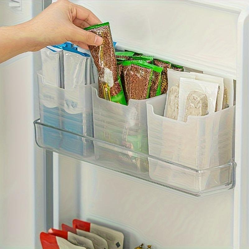 3pcs Refrigerator Storage Bins, Clear Space-Saving PP Storage Bins, Reusable and Durable Food Sorting Box, for Fruit, Vegetable, Egg and Meat