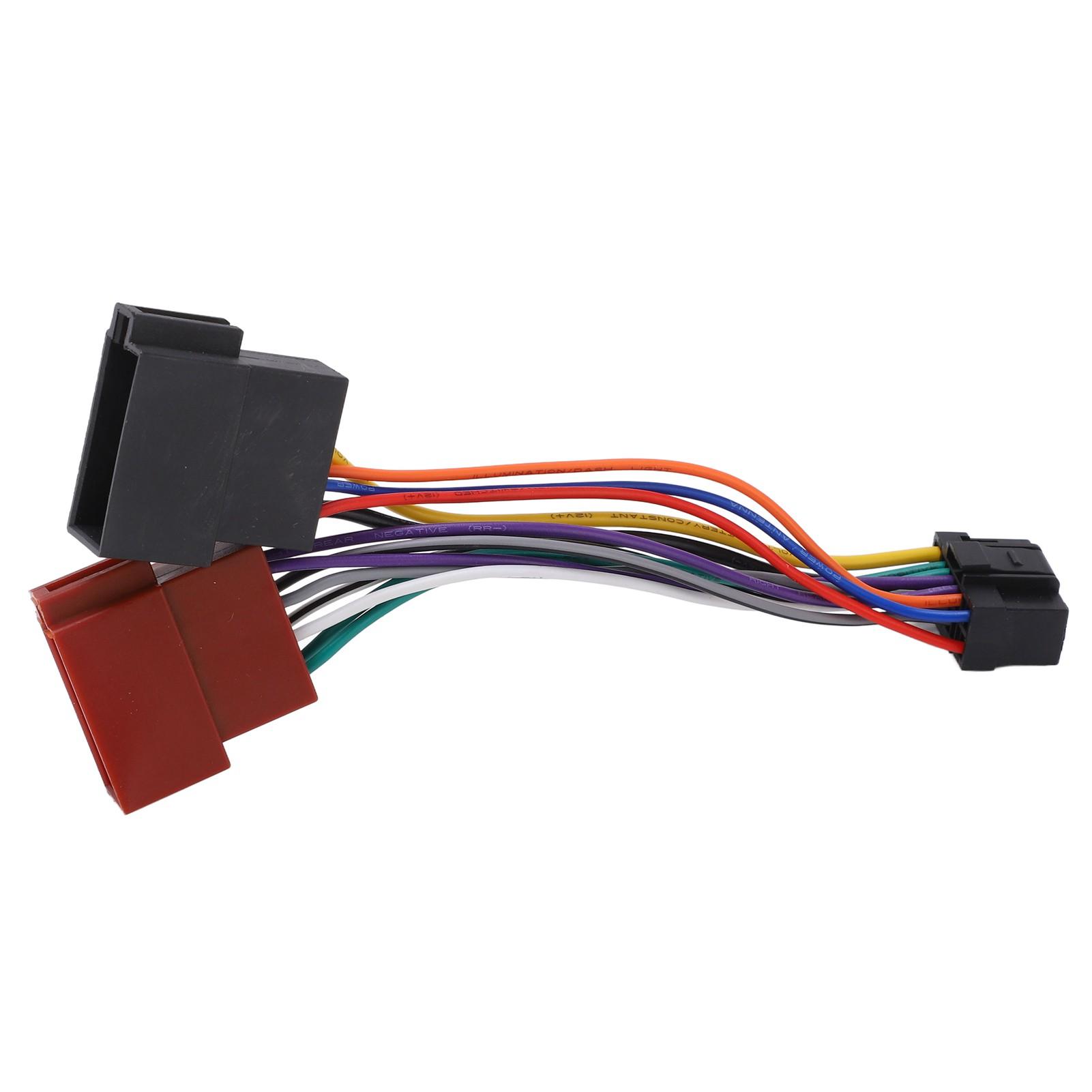 

Разъем жгута проводов ISO, штекер адаптера, 16-контактный автомобильный стереорадио, замена для Alpine