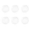 6 Pezzi Bumper Autoadesivo per Maniglia Porta Protezione Murale in Silicone Trasparente Antiurto Lavabile Riutilizzabile Tappo Rotondo per Porta