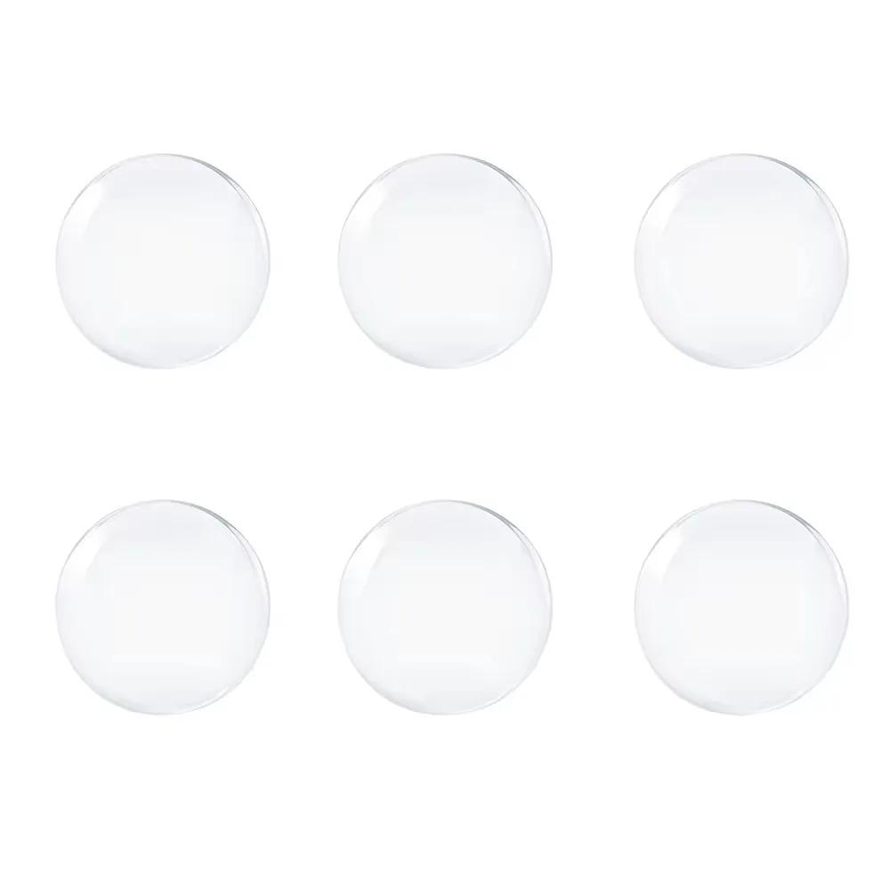 6 Pezzi Bumper Autoadesivo per Maniglia Porta Protezione Murale in Silicone Trasparente Antiurto Lavabile Riutilizzabile Tappo Rotondo per Porta