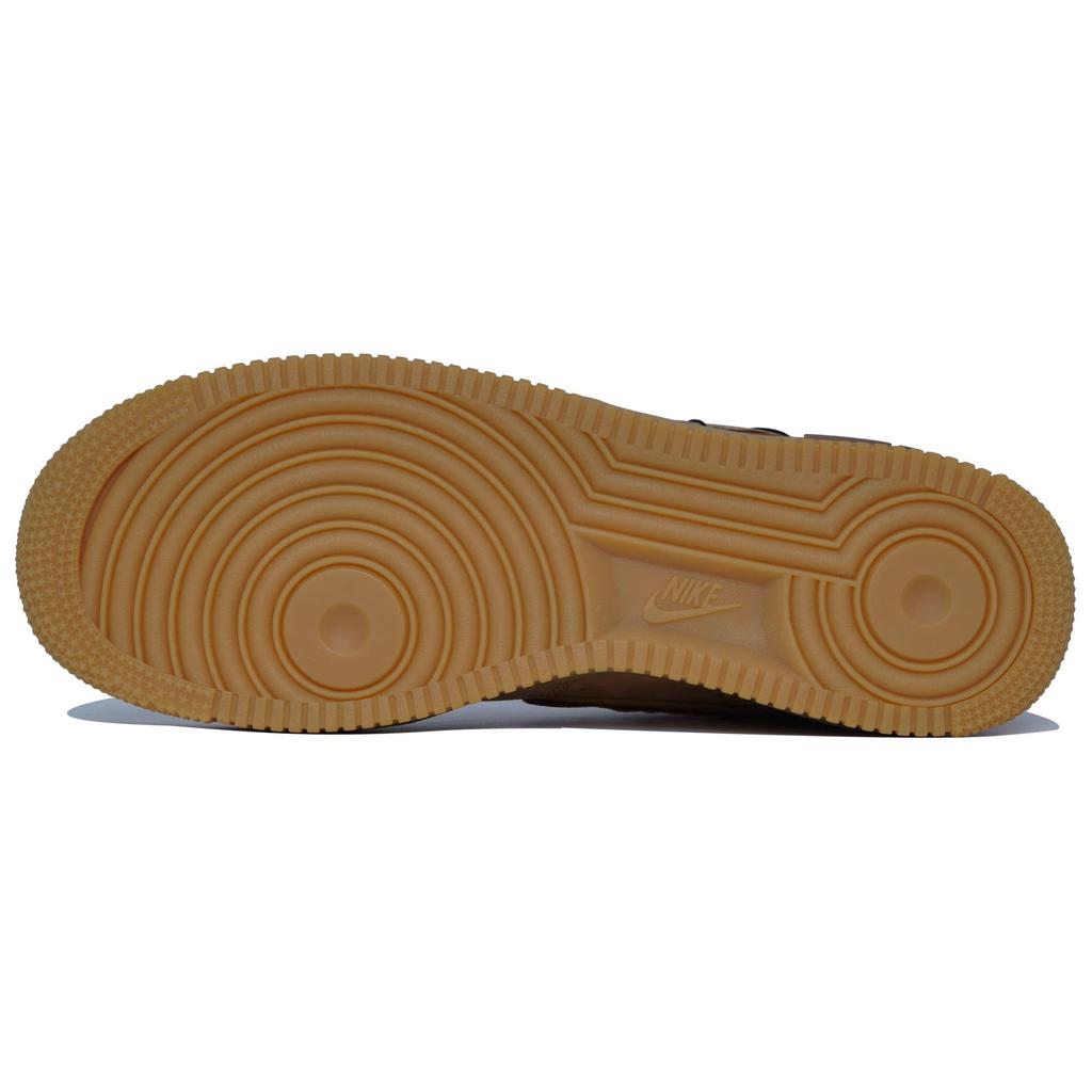 Nike Air Force 1 Slip Resistant Abrasion Resistant Low top Skateboard Shoes Unisex Dark Brown CJ9179-200(Team113-S-BOX)