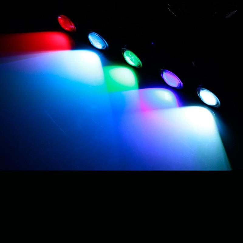 2Pcs Easy Installation Motorbike Strobe Spotlight Portable Eagle Eye Light Round LED Strobe Lights