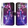 A22 Leather Phone Case For Samsung Galaxy A22 A32 A12 A42 A52 4G A72 A52s 5G Flip Cover Wallet Magnetic Painted Cases Cat Flower