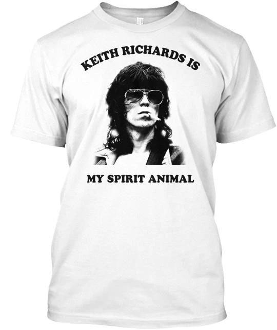 

Keith Richards Is My Spirit Animal TTshirt Made in the USA Size S to 5XL S