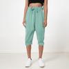 Women's Loose Casual Cotton Linen Thin Solid Color Home Pants Cropped Pants
