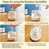 Mini USB Humidifier 650ML LED Light Silent Bedroom Aroma Diffuser Small Desk Office Air Mist Purifier Portable Fresh Home Device