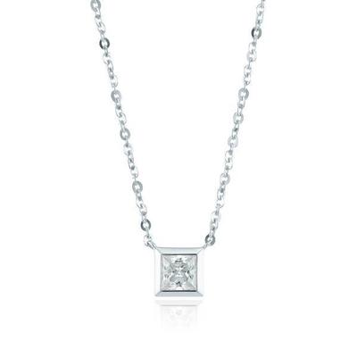 Colar Quadrado Brilhante Básico OTS322307DWW
